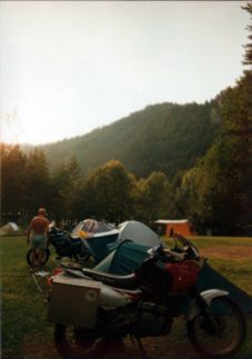 motorradtour, zelten, campen, kroatien, slowenien, insel krk, istrien, reise