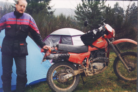 zelten im winter, altes elefantentreffen, xl 250 r, xl 350 r, kalte nacht, nürburgring, motorradtour